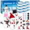 12 Pack Christmas Snowman DIY Craft Build Snowman Craft Kit Christmas Decoration Air Dry Modeling Clay Winter Gift Game for Holiday Party Home Decor